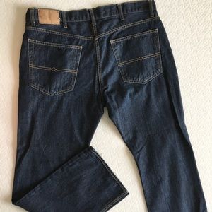 Dark blue denim jeans